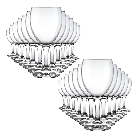 Copa de vino tinto Windsor, vasos de vidrio Nadir de 300 ml, 24 unidades