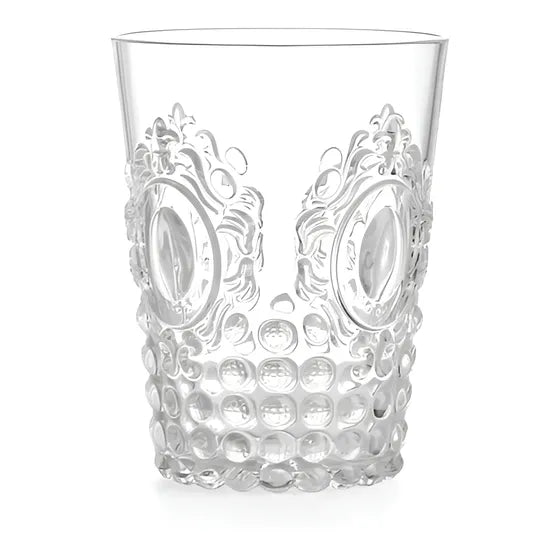 Vaso Acrilico Flor De Lis 11,5 Cms Retro Color Transparente